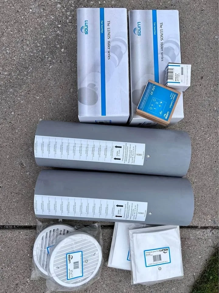 Lunos e2 HRV Heat Recovery Ventilator - NEW