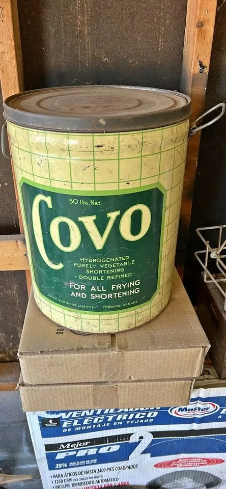 Vintage Covo Shortening Can