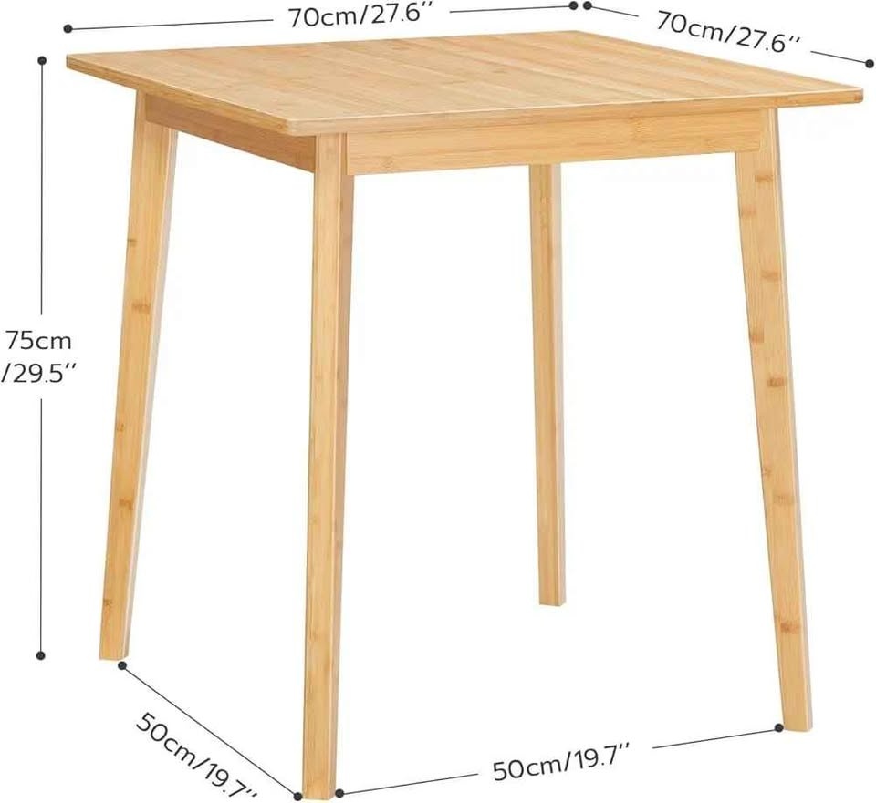 HOOBRO Bamboo Dining Table - photo 3