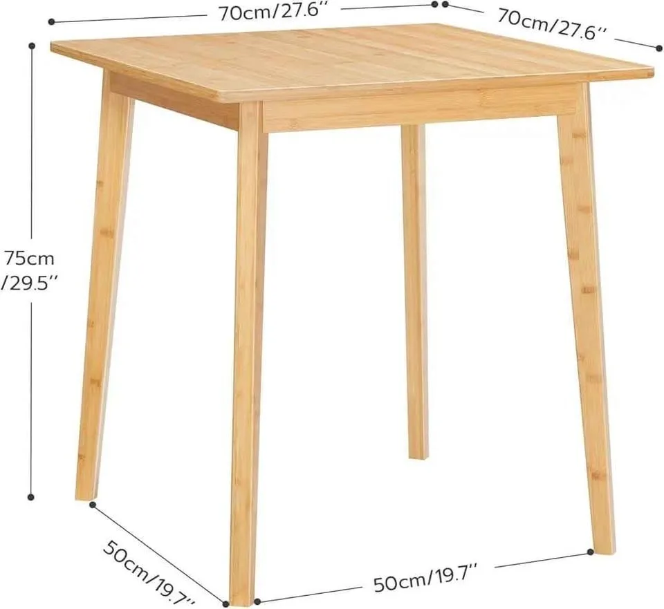 HOOBRO Bamboo Dining Table image indicator(3)