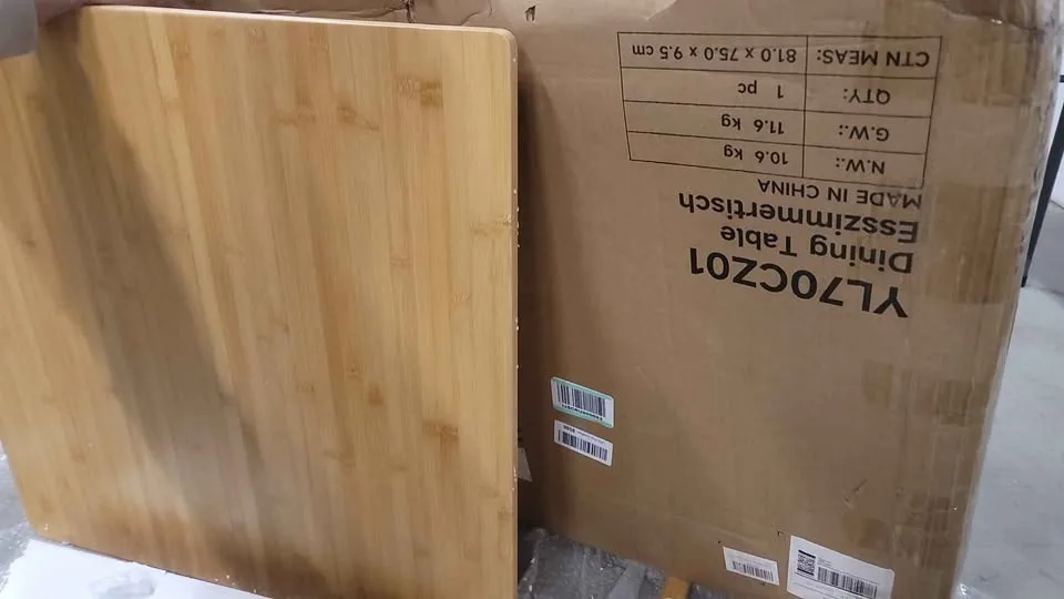 HOOBRO Bamboo Dining Table image indicator(5)