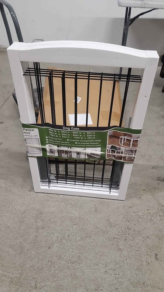 ZJSF Freestanding Dog Fence Indoor, Foldable Dog Gate - photo 4