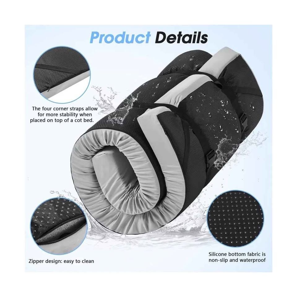 Full size CYMULA Memory Foam Camping Mattress Pad - photo 3