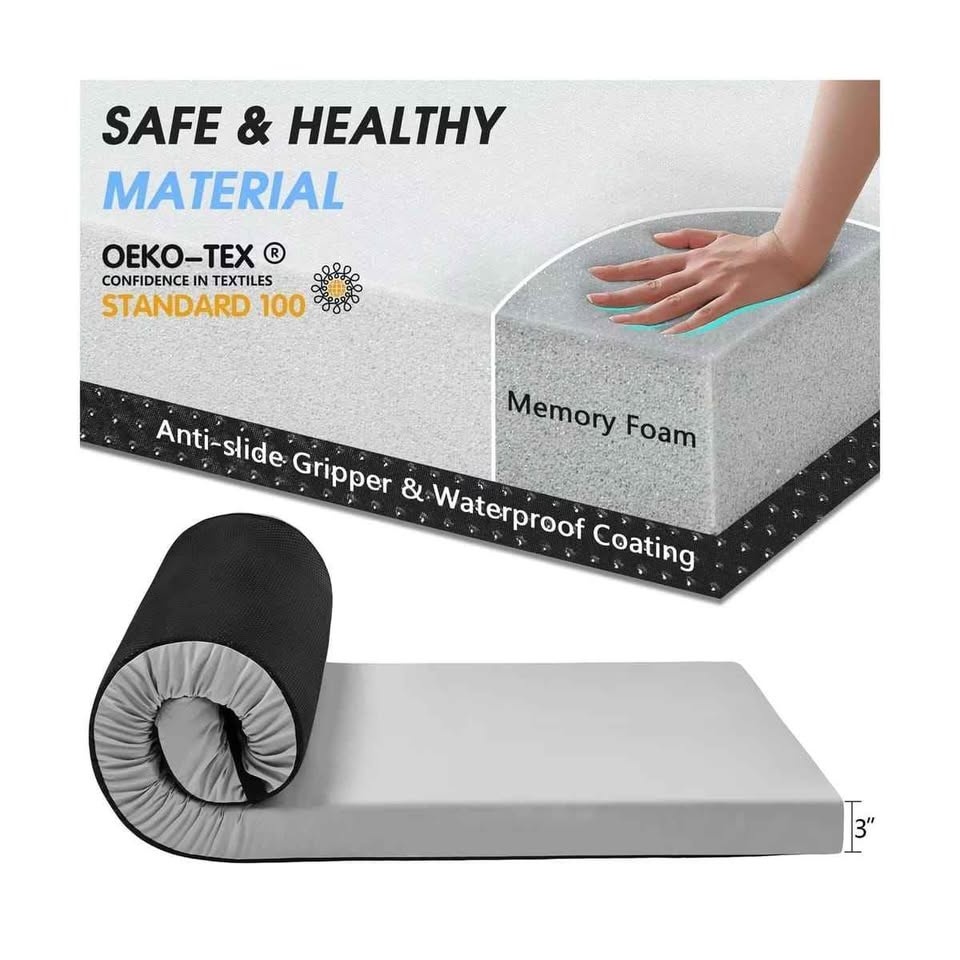 Full size CYMULA Memory Foam Camping Mattress Pad - photo 4