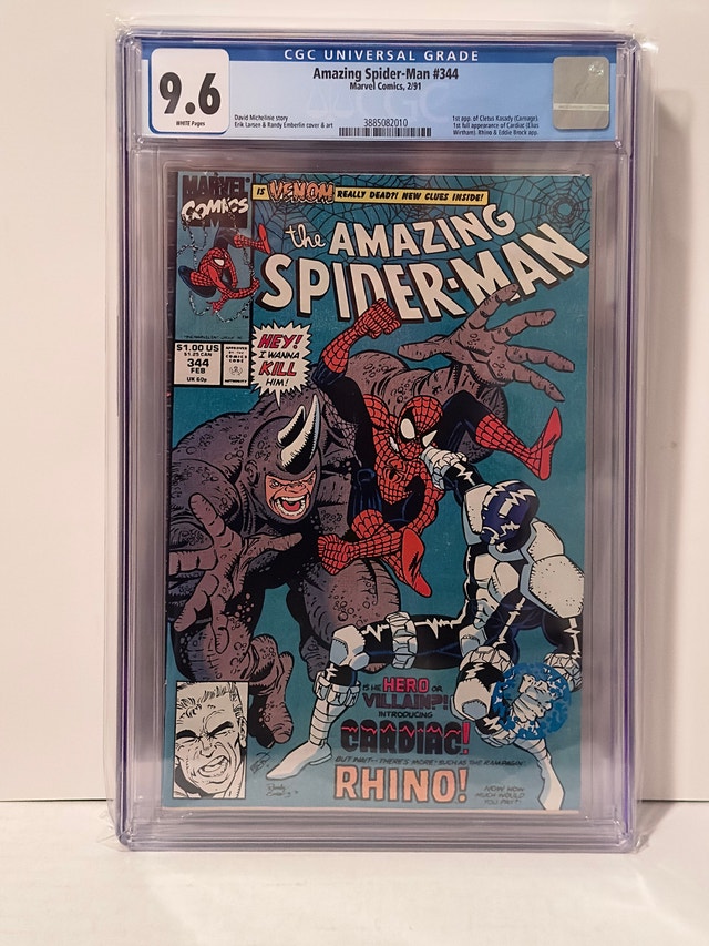 Amazing Spider-Man #344 CGC 9.6 1st Appearance Cletus