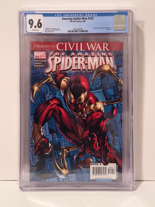 AMAZING SPIDER-MAN #529 CGC 9.6 1st Iron Spider costume