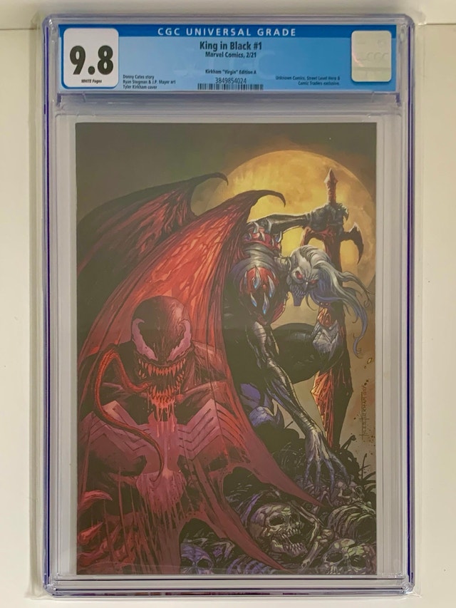 King In Black #1 CGC 9.8 Kirkham Virgin Edition