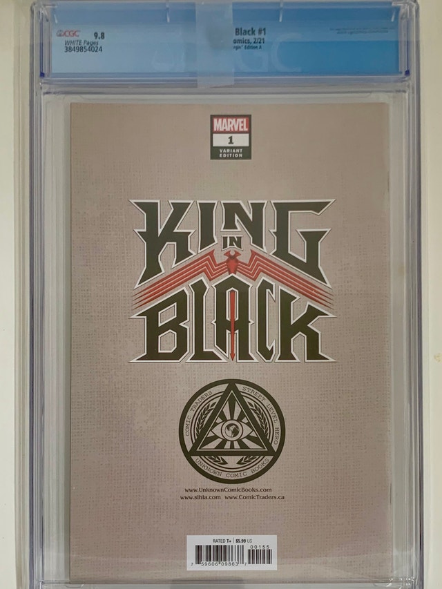 King In Black #1 CGC 9.8 Kirkham Virgin Edition - photo 2