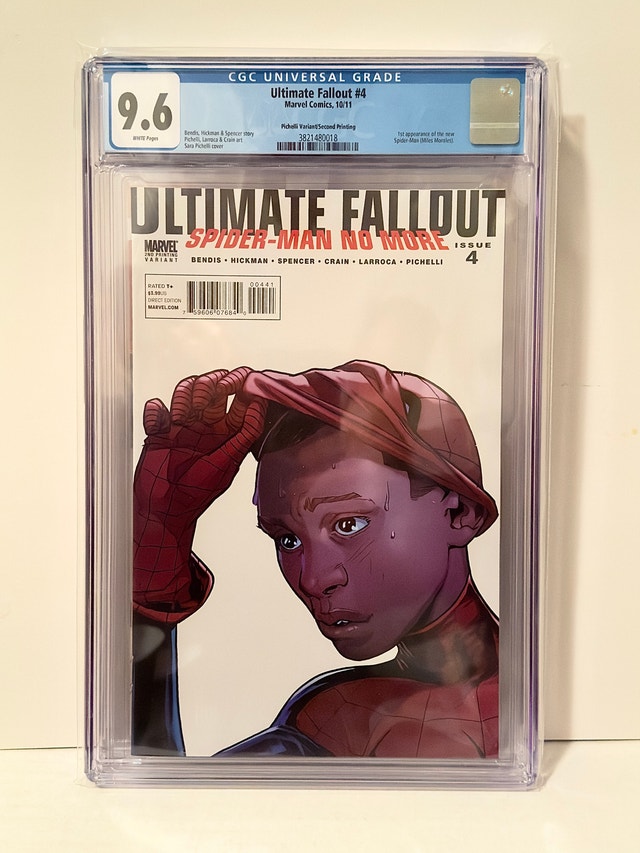 Ultimate Fallout #4 CGC 9.6 1st Miles Morales Spiderman 2ND
