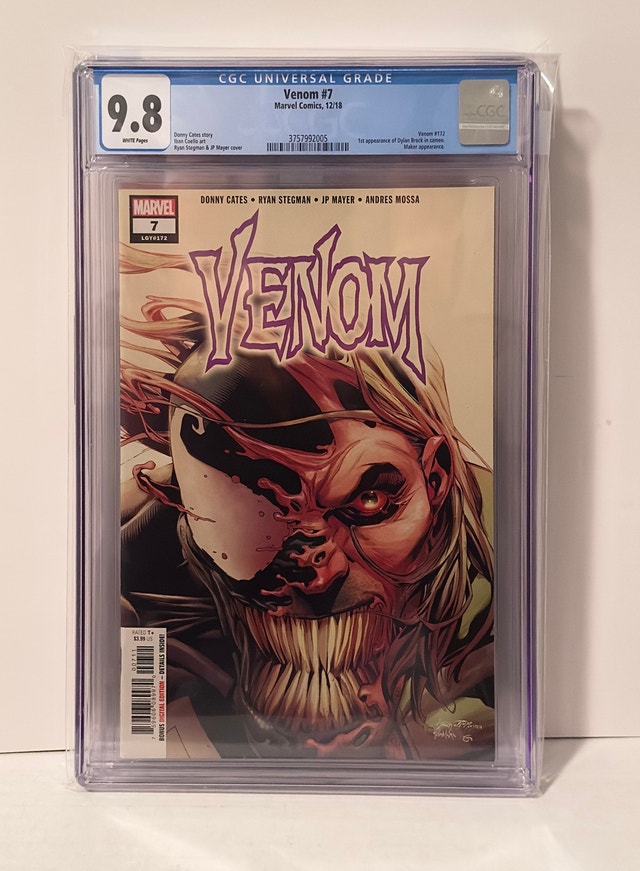 Venom # 7 CGC 9.8 2018 1st appearance of Dylan Brock