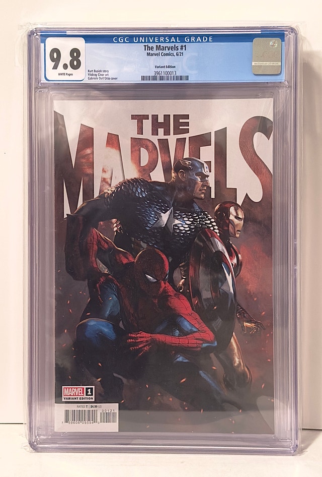 THE MARVELS #1 CGC 9.8 1:50 DELL’OTTO VARIANT