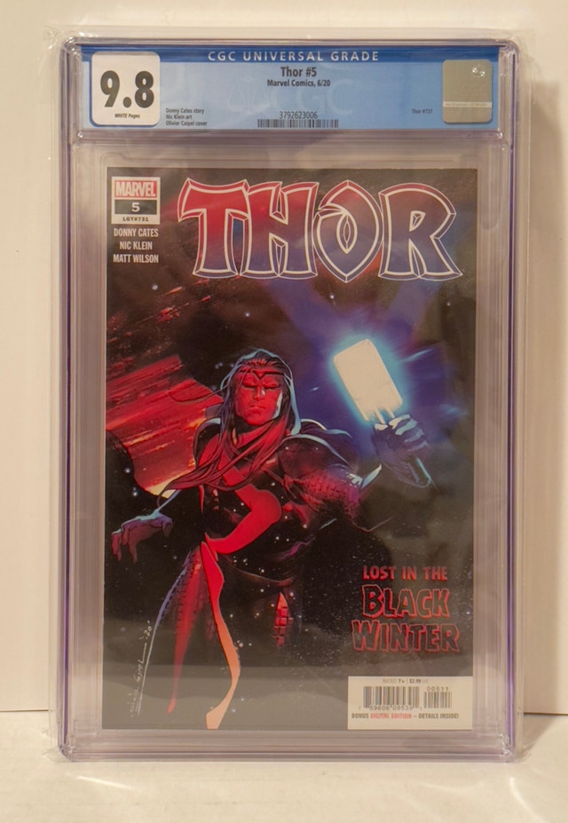 Thor #5 CGC 9.8 1st Appearance of Black Winter