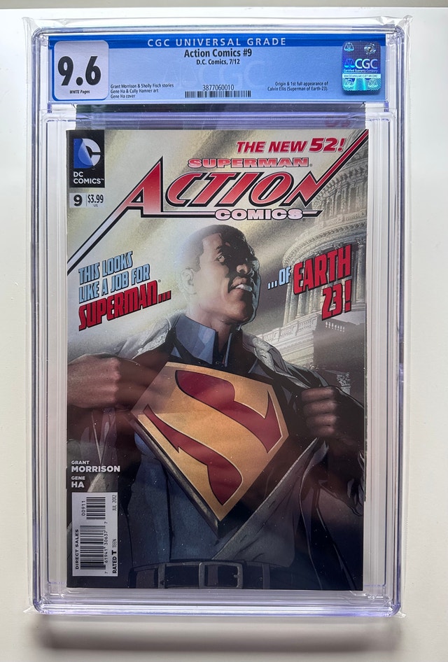 Action Comics #9 CGC 9.6 1st Calvin Ellis As Superman