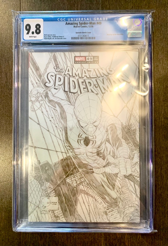 Amazing Spider-Man # 49 CGC 9.8 Quesada Sketch Variant