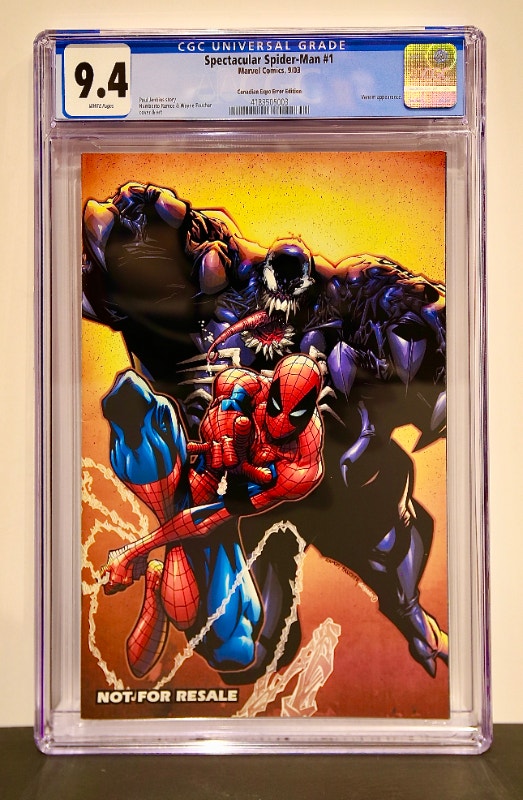 Spectacular Spider-Man 1 CGC 9.4 CDN Expo Virgin Error Edition