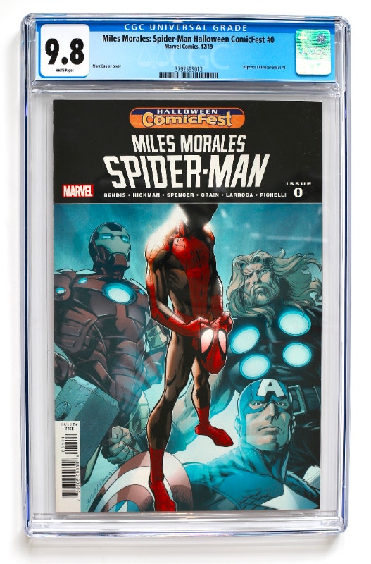 MILES MORALES HALLOWEEN COMICFEST CGC 9.8 ULTIMATE FALLOUT