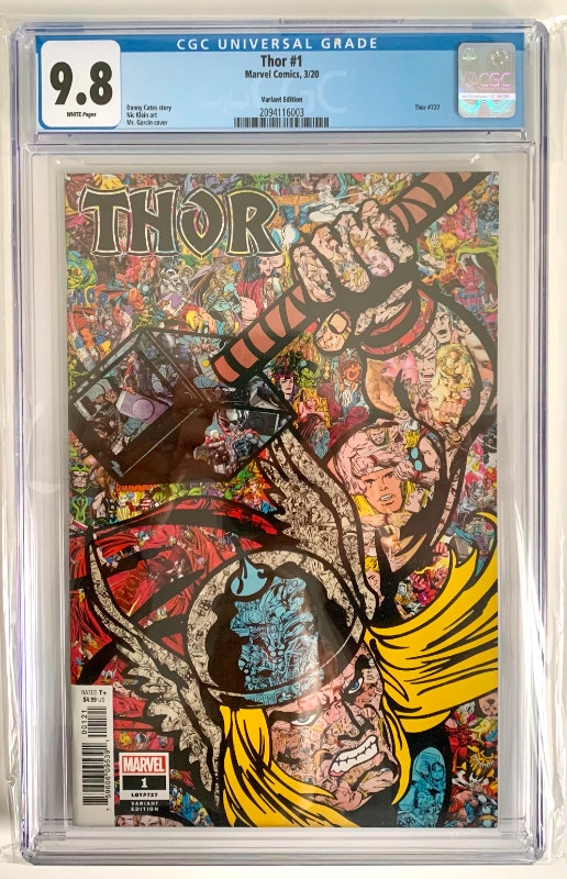 THOR #1 CGC 9.8 GARCIN VARIANT EDITION