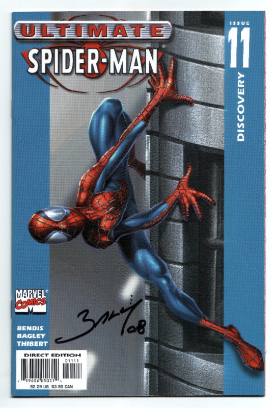 ULTIMATE SPIDER-MAN 11 - Autographed Bagley