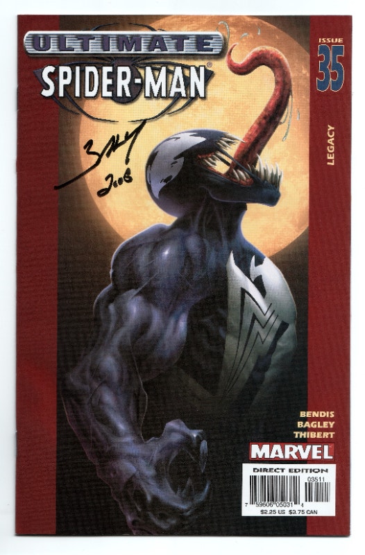 ULTIMATE SPIDER-MAN 35 - Autographed Bagley