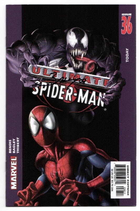 ULTIMATE SPIDER-MAN 36 - Autographed Bagley