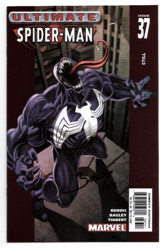 ULTIMATE SPIDER-MAN 37 - Autographed Bagley