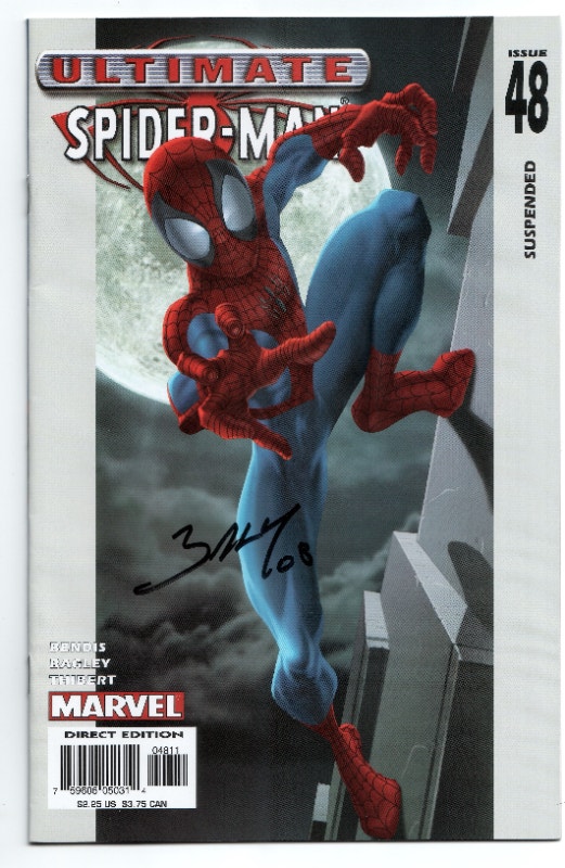 ULTIMATE SPIDER-MAN 48 - Autographed Bagley