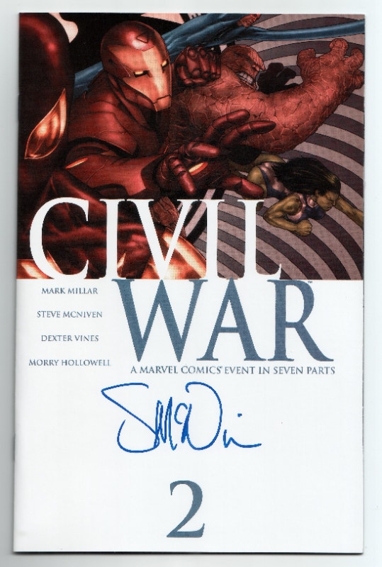 Civil War (2006) # 2 Autographed Steve McNiven