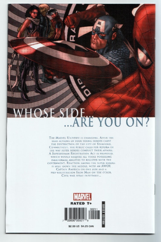 Civil War (2006) # 2 Autographed Steve McNiven - photo 2