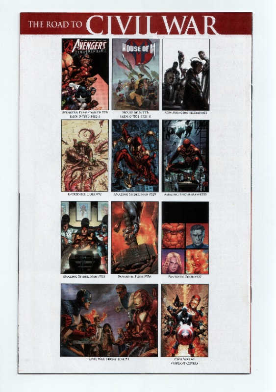 Opening Shot Civil War nn Autographed Steve McNiven - photo 2