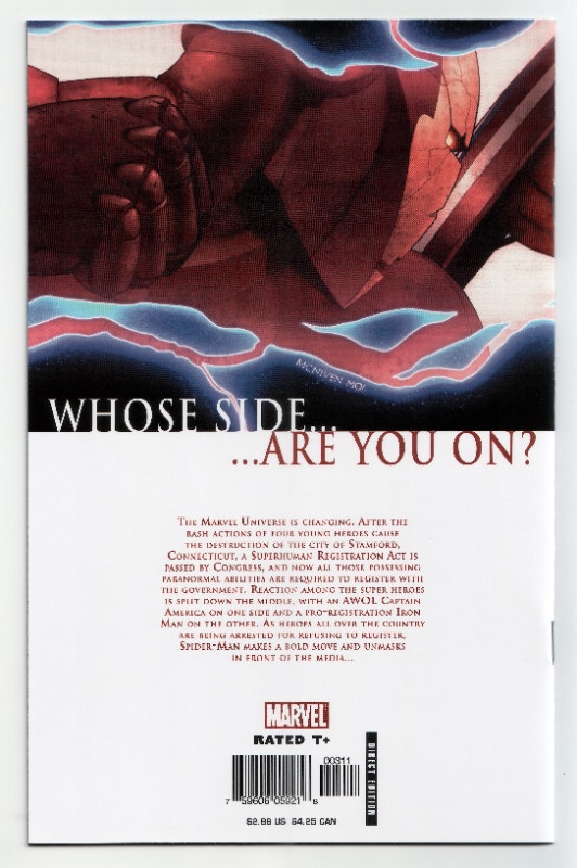 Civil (2006) # 3 Autographed Steve McNiven - photo 2