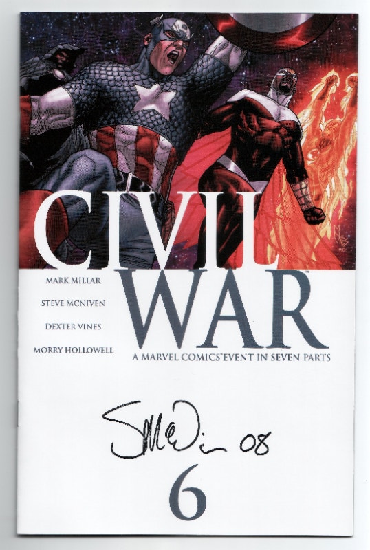 Civil (2006) # 6 Autographed Steve McNiven