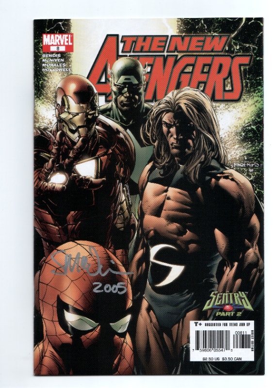 New Avengers #8 AUTOGRAPHED SIGNED Steve McNiven