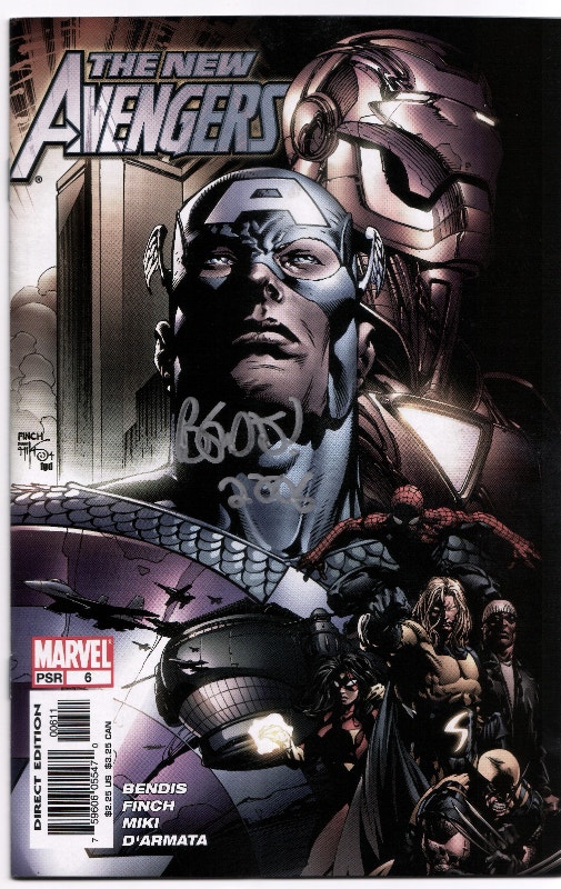 New Avengers #6 AUTOGRAPHED SIGNED Bendis