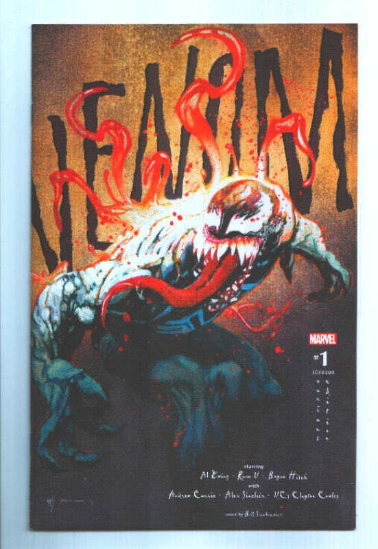 Venom #1 1: 25 Incentive Bill Sienkiewicz Variant Cover