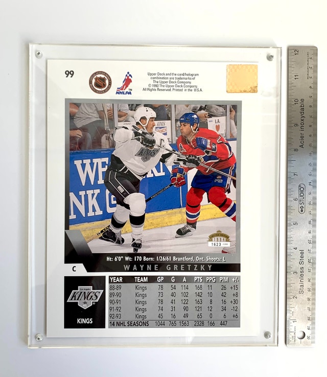 Upper Deck Hockey Wayne Gretzky Blow up Card 1993-94 Encased - photo 2