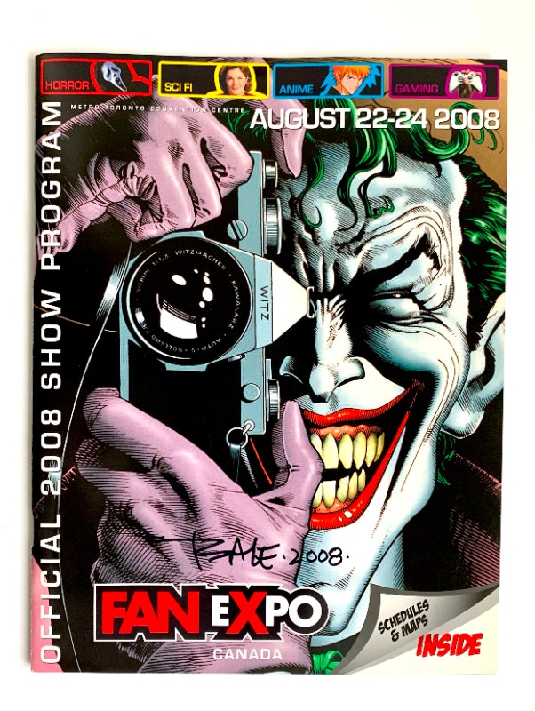 FanExpo Program 2008 Autographed Tim Sale