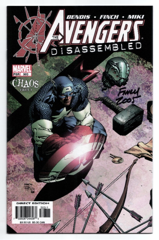 AVENGERS 503 - AUTOGRAPHED DAVID FINCH