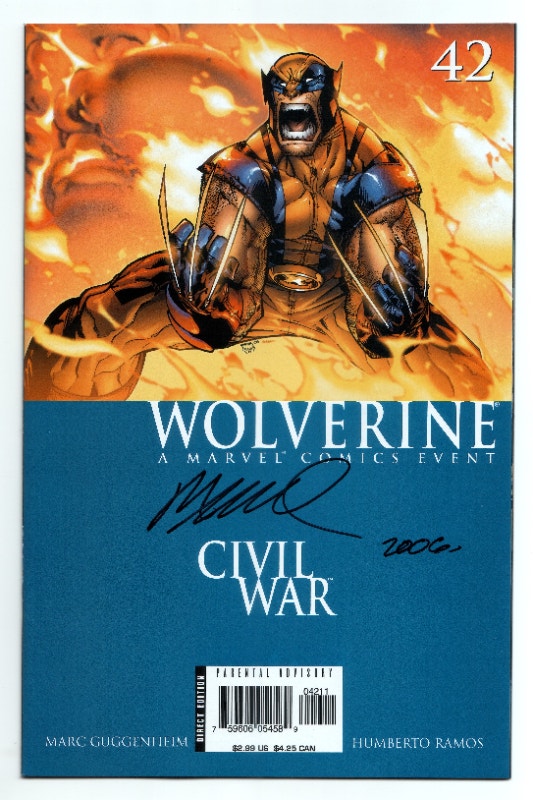 WOLVERINE #42, 43 and 44 -AUTOGRAPHED HUMBERTO RAMOS