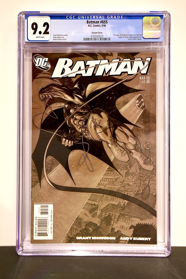 Batman #655 CGC 9.6 variant 1:10 Kubert 1st Damian Wayne