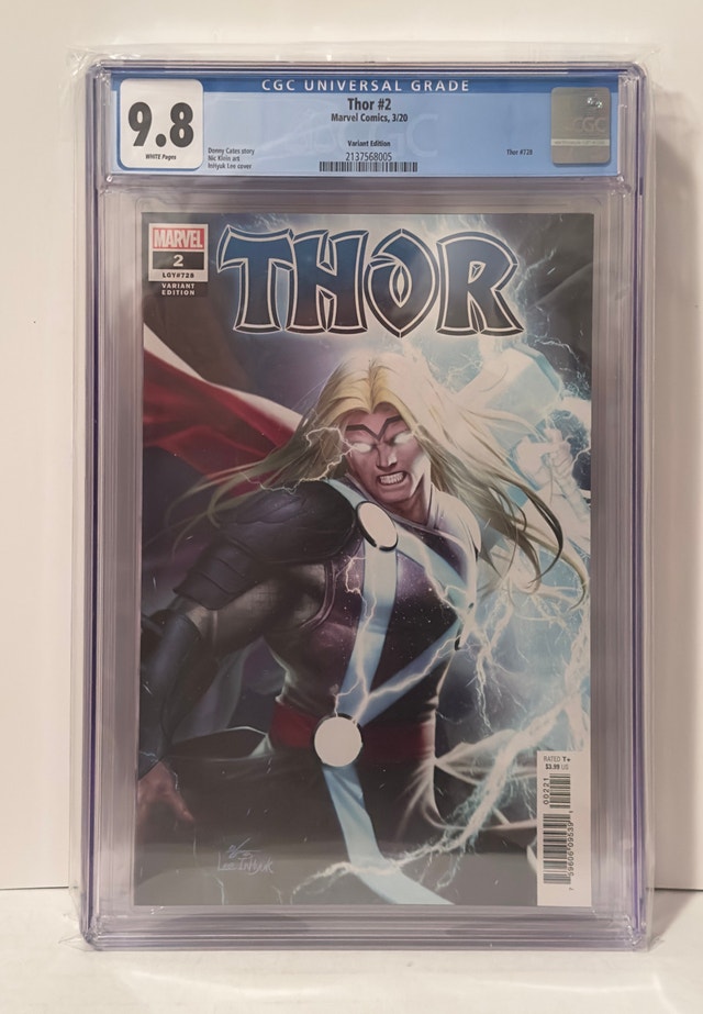 Thor #2 CGC 9.8 In-Hyuk Lee Variant 1:25 Black Winter