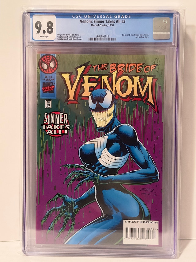Venom : Sinner Takes All # 3 CGC 9.8 1st full appearance