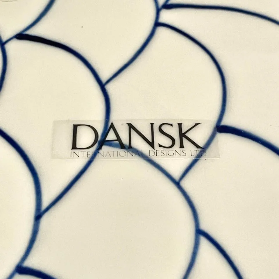 DANSK🐟Arabesque Fish Platter Plate - Iconic Cobalt image indicator(2)