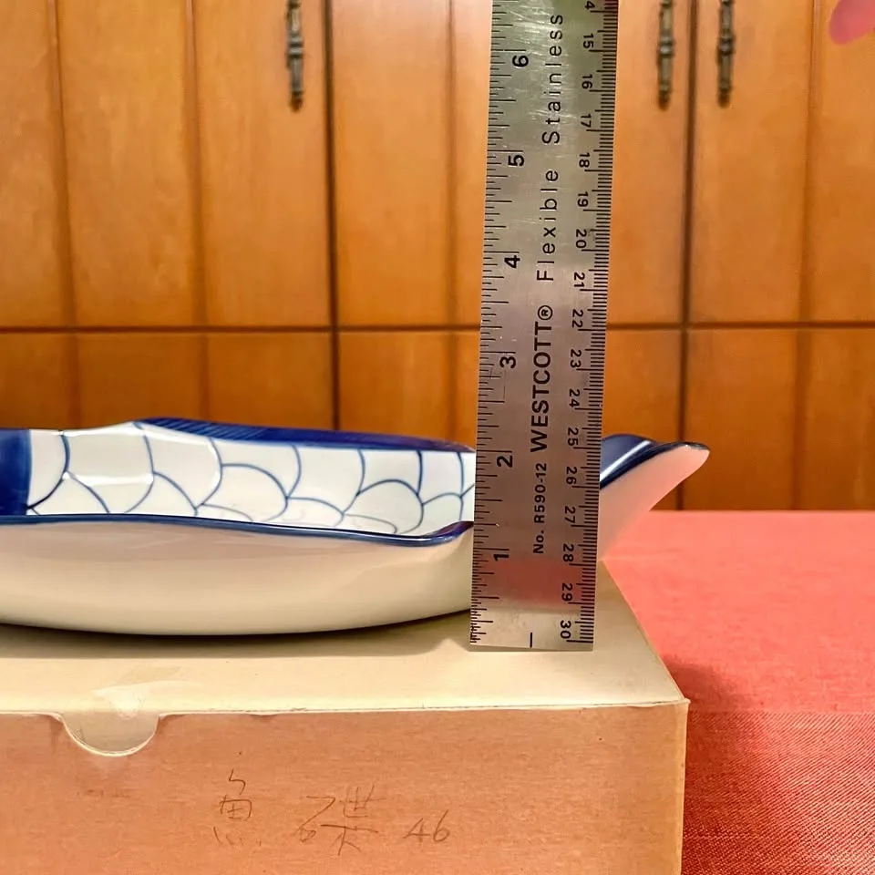 DANSK🐟Arabesque Fish Platter Plate - Iconic Cobalt image indicator(7)