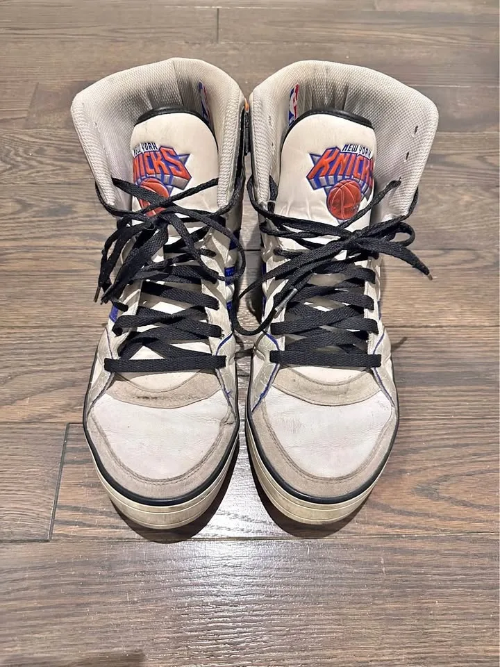 New York Knicks Addidas high tops used Size 12
