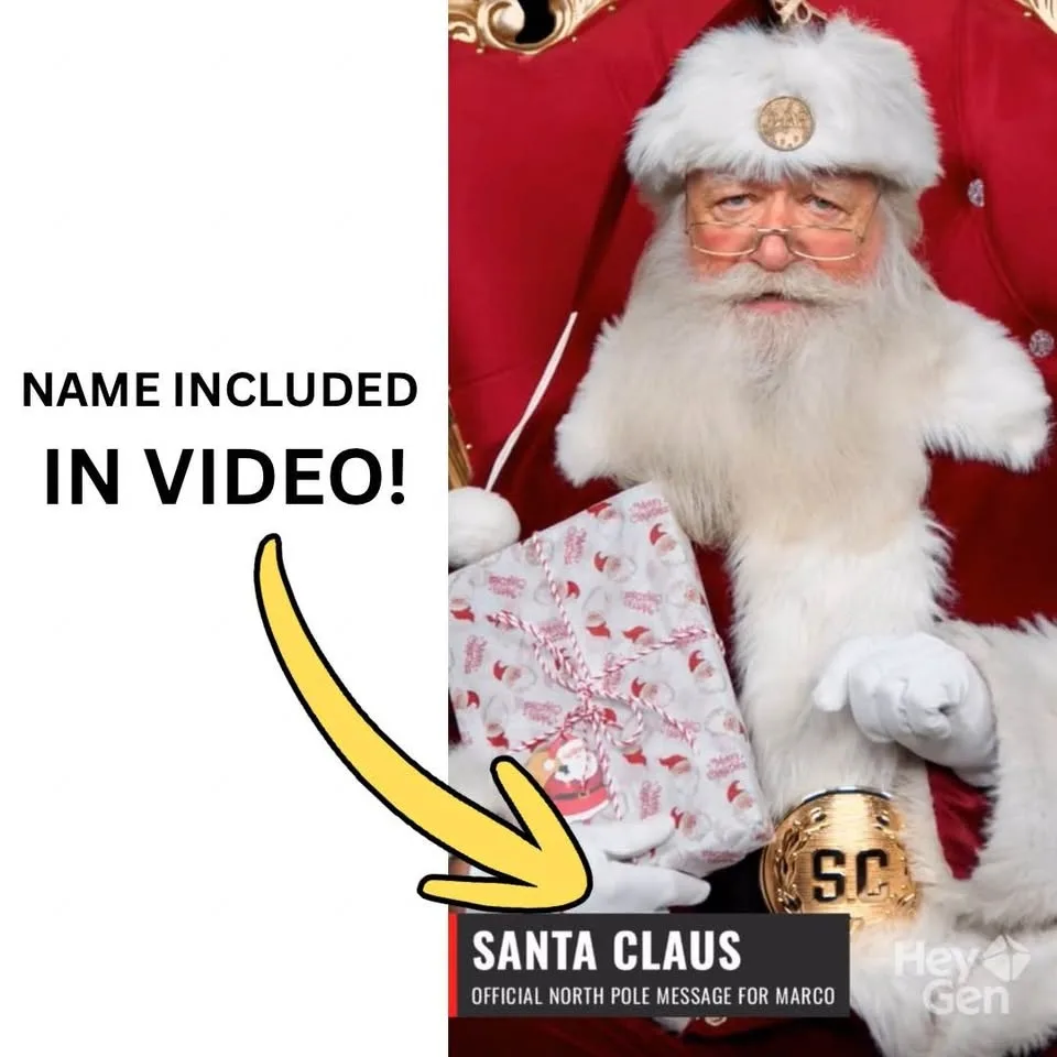 🎅 Personalized Santa Video – Says Your Child’s Name! 🎄 image indicator(3)