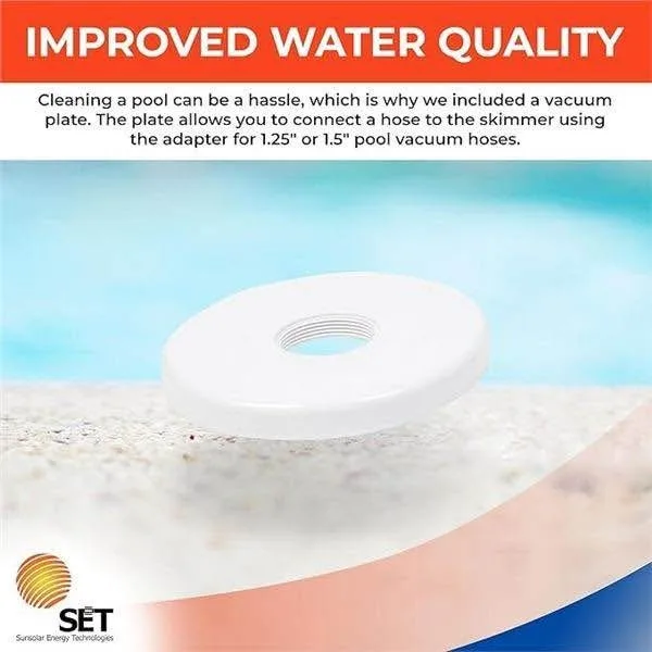 Sunsolar Through Wall Skimmer Kit - Wide Mouth Opening For Above image indicator(2)