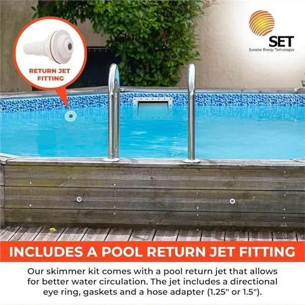 Sunsolar Through Wall Skimmer Kit - Wide Mouth Opening For Above image indicator(4)