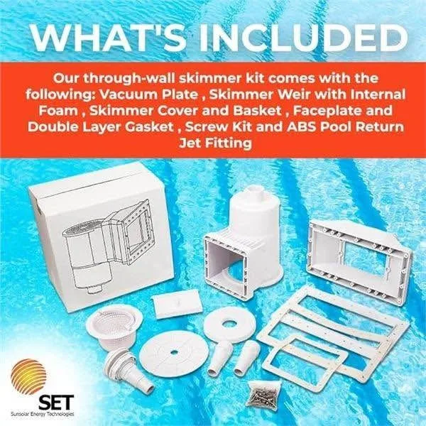 Sunsolar Through Wall Skimmer Kit - Wide Mouth Opening For Above image indicator(5)