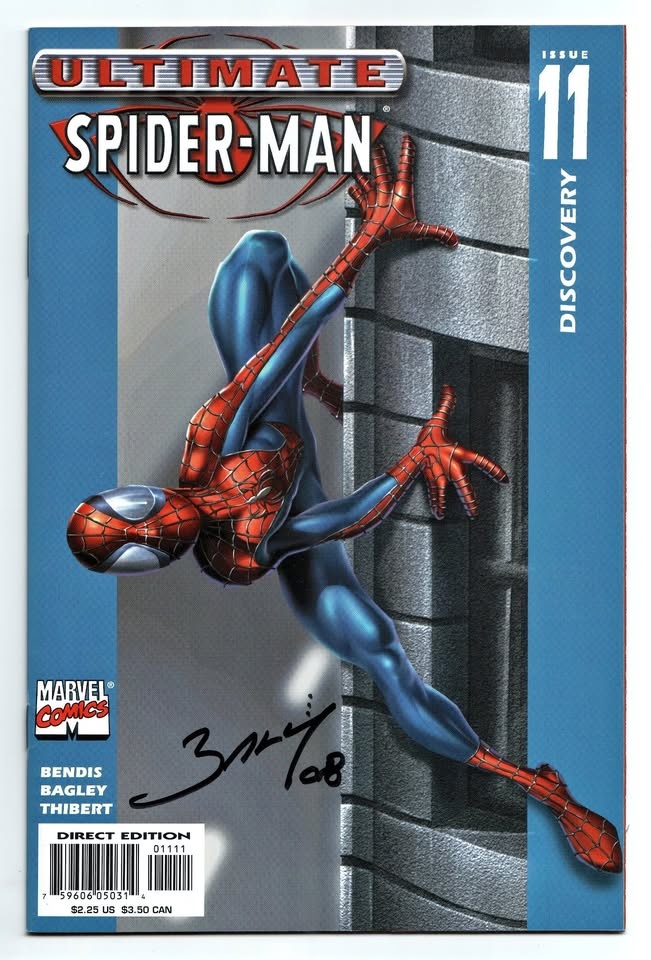 Ultimate Spider-man #11 Autographed Bagley