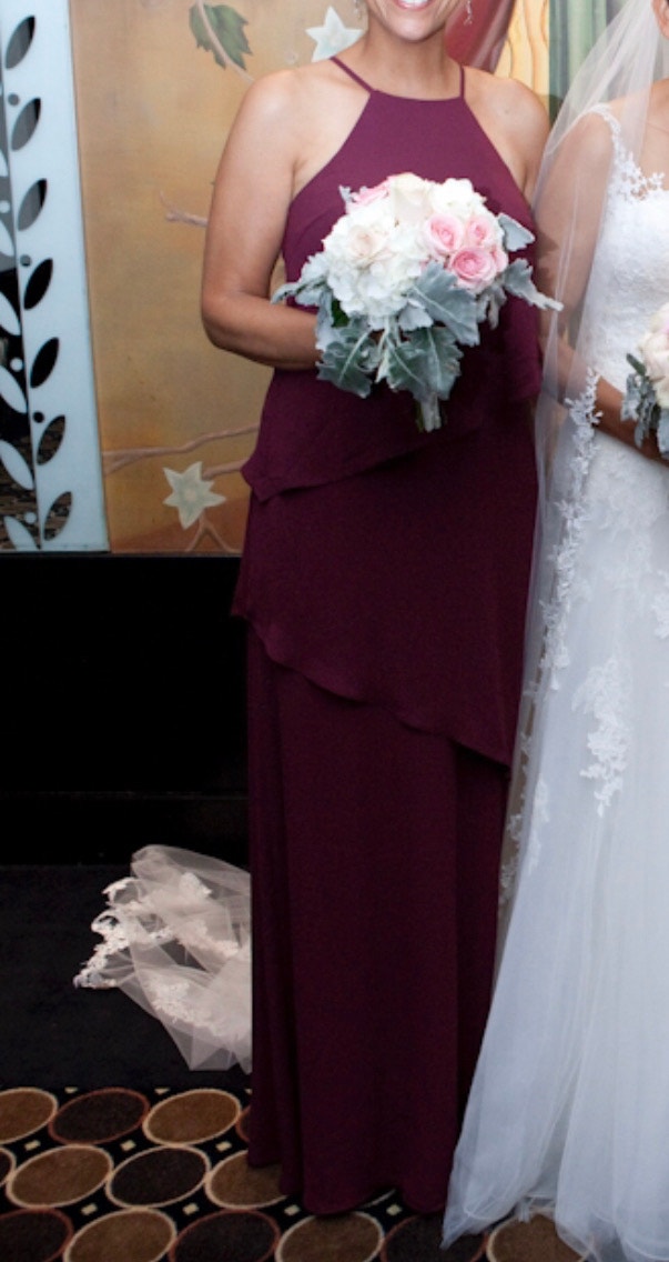 Stunning formal gown, burgundy, worn twice only - photo 2